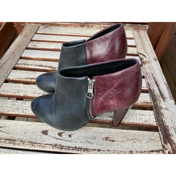 SEE BY CHLOE two tone booties with heel and side zipper size 6.5 (36.5 EU) women - Picture 2 of 9